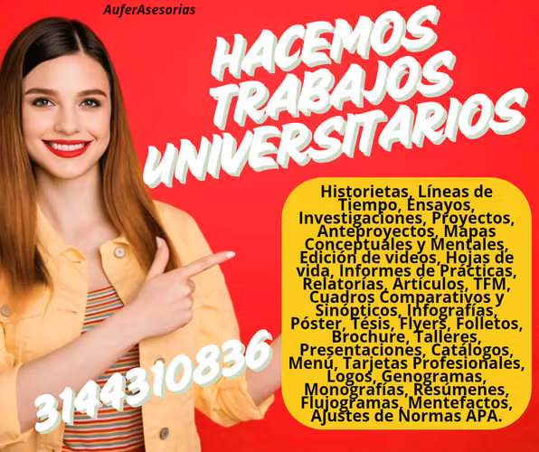 Se hacen trabajos universitarios