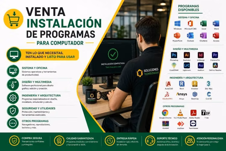 Servicio instalación de programas para computador