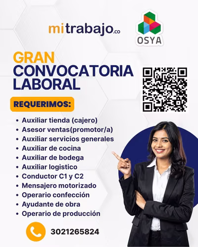 Auxiliar de Servicios Generales y Aseo