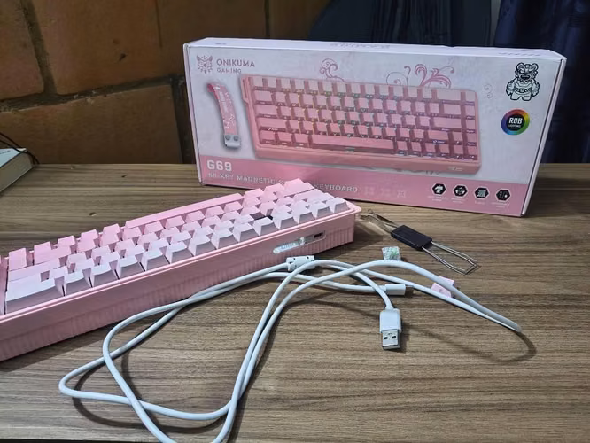  Teclado Gamer Magnético Onikuma G69 | Hall Effect | RGB | Como Nuevo - Imagen 4