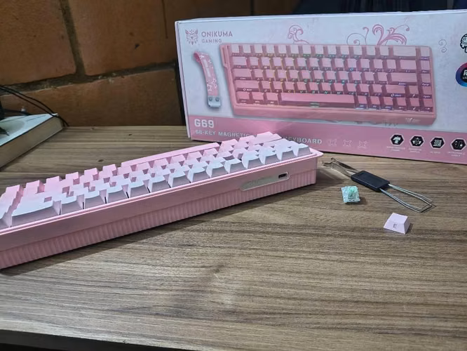  Teclado Gamer Magnético Onikuma G69 | Hall Effect | RGB | Como Nuevo - Imagen 3