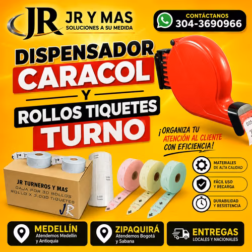 ROLLOS TIQUETES TURNOS EN MEDELLÍN