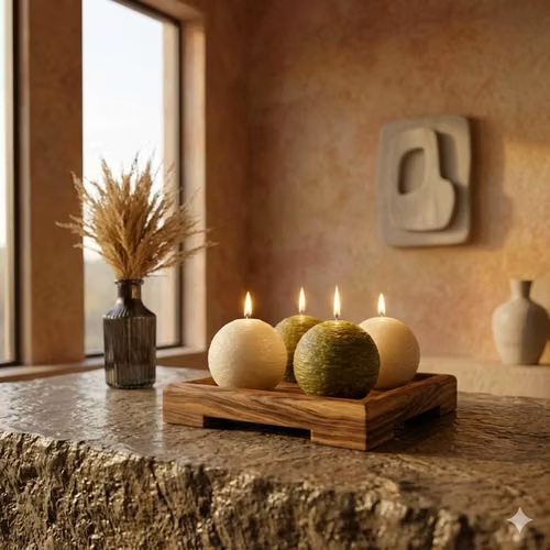 Velas artesanales, aromatizadas y decorativas