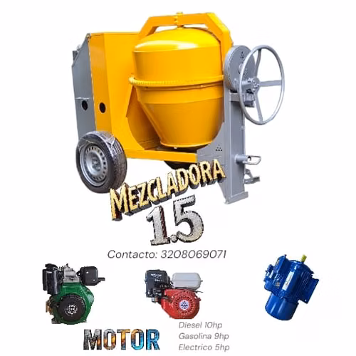 MEZCLADORA UN BULTO MOTOR DIESEL 5HP/ EKICENTER