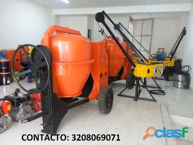 MEZCLADORAS DE CONCRETO TIPO TROMPO 2B DIESEL