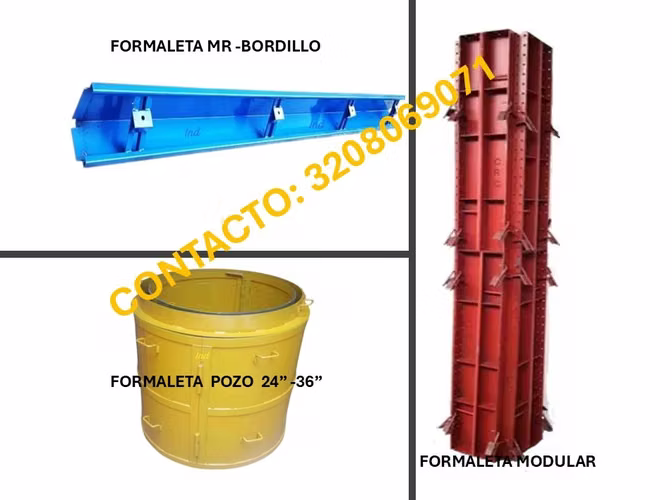 FORMALETA METALICA EN MODULOS MURO Y COLUMNA