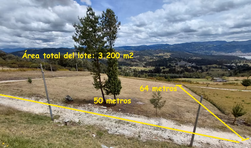 Venta lote conjunto cerrado con licencia de contrucción Paipa, Boyacá.  Vista al lago sochagota.