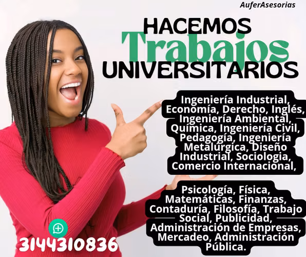 Se hacen trabajos universitarios