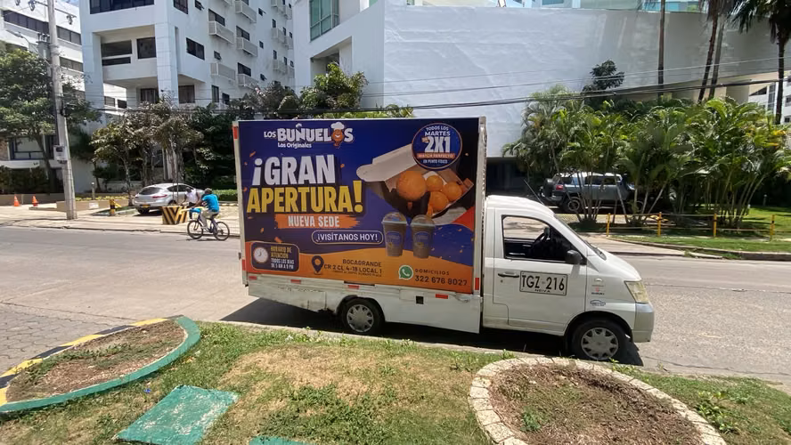 SERVICIO DE PUBLICIDAD MOVIL CARRO VALLA EN CARTAGENA