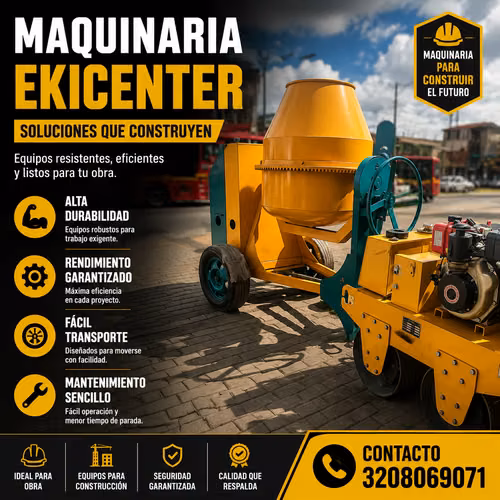 MEZCLADORAS DE CONCRETO TIPO TROMPO 2B DIESEL