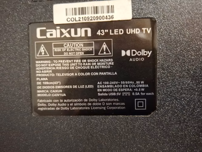 SMART TV CAIXUN 43" UHD