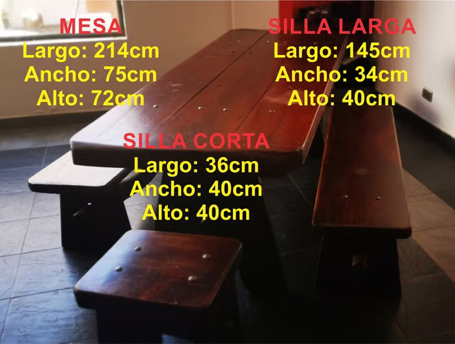 Comedor artesanal en madera de arrayán — pieza de autor, Socorro (Santander) - Imagen 3
