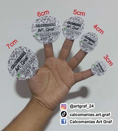 calcomanías  personalizadas