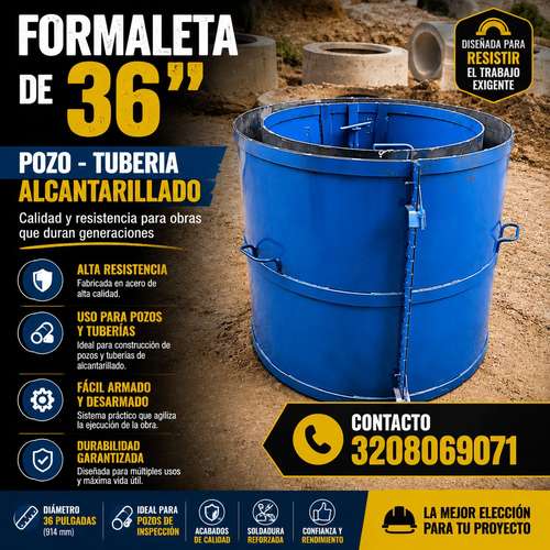 FORMALETA O MOLDES PARA POZO-  TUBERIA 