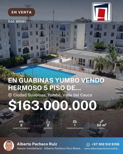 WE SELL BEAUTIFUL APARTMENTS IN CITY GUABINAS IN YUMBO