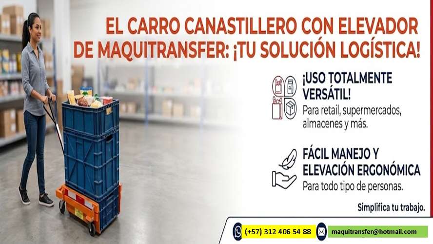 CARRO CANASTILLERO CON ELEVADOR