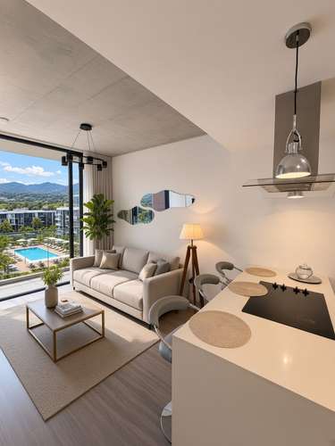 Alquiler Ejecutivo en Escazú Village |2 Hab c/ Walk-In Closet + Línea Blanca + Terraza Piscina + Sótano | $2000 USD