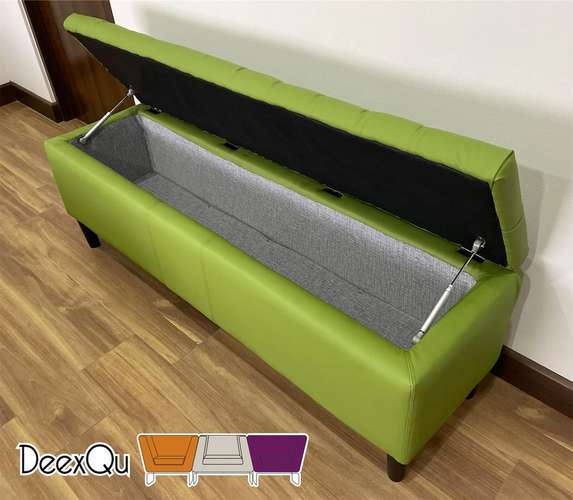 Baúl o Pie de Cama Sued verde