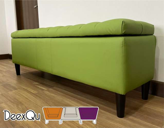 Baúl o Pie de Cama Sued verde