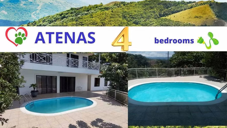 Atenas – Casa Independiente con Apartamento y Piscina Privada  con acceso a calle asfaltada - Imagen 2