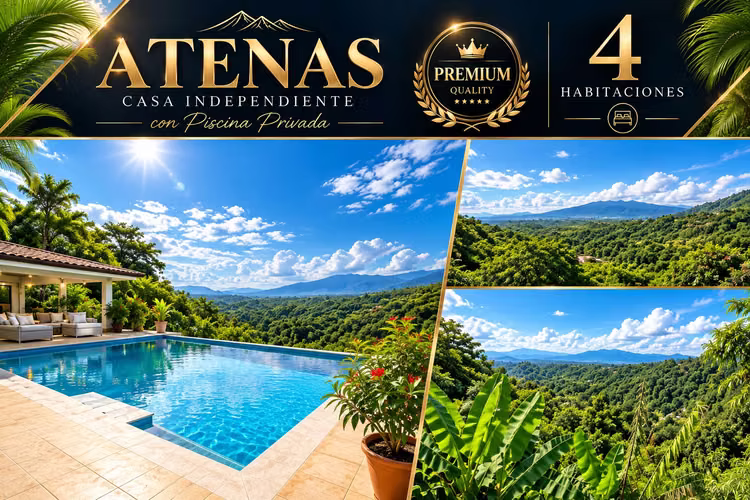 VIVA EN MEDIO DE LA NATURALEZA – QUINTA PRIVADA CON PISCINA |  ATENAS ,A minutos de Ruta 27 