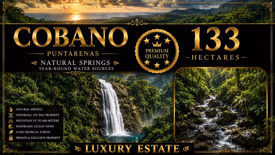 Mountain Property , natural springs .Water and Ocean Views – Santa Teresa, Cóbano