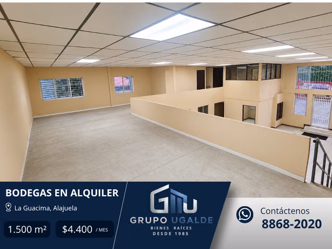 Bodega rent Alajuela Villa Bonita 270m2