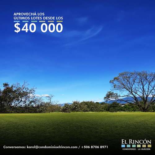 SE VENDE LOTES EN LA GUACIMA - ALAJUELA