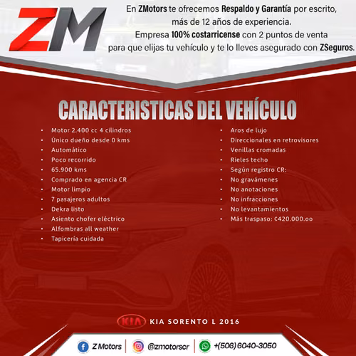 KIA SORENTO L 2016