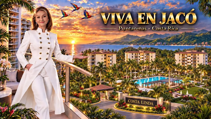 Apartamento en alquiler – Amueblado, vista piscina, Costa Linda -Jaco