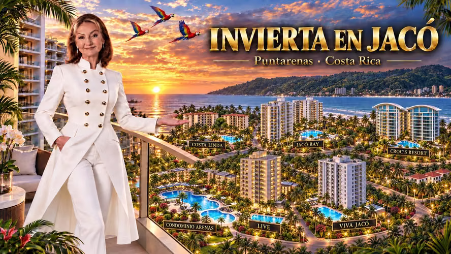 Apartamento en alquiler – Amueblado, vista piscina, Costa Linda -Jaco