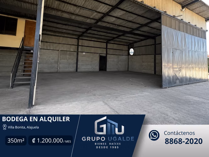 Bodega en alquiler en Villa Bonita, Alajuela - Imagen 1