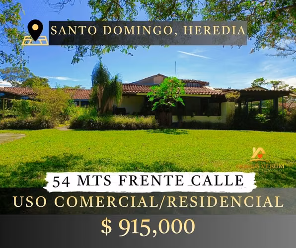 Venta de Terreno comercial en Santo Domingo de Heredia
