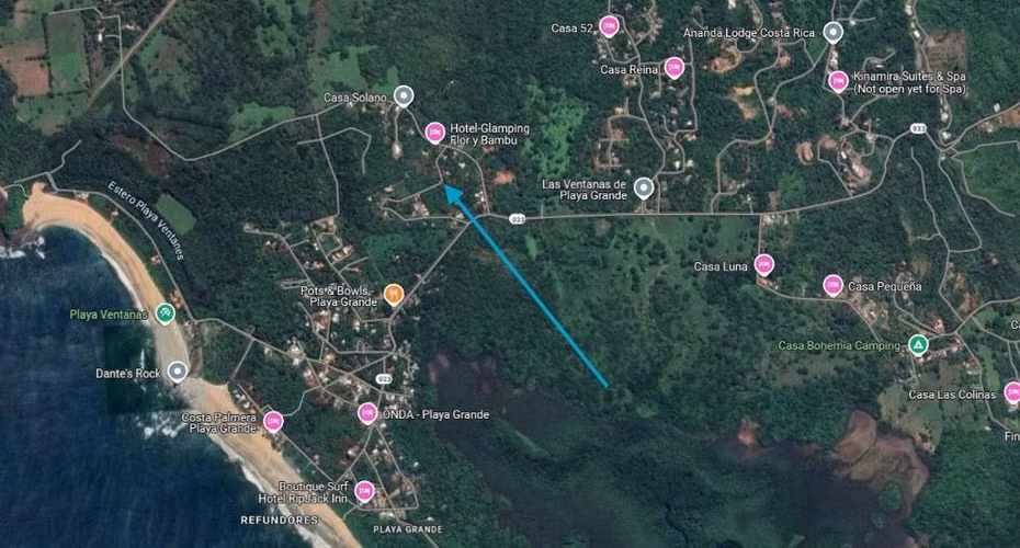 LOTE 5895 mtrs2 EN VENTA POR PLAYA GRANDE GUANACASTE