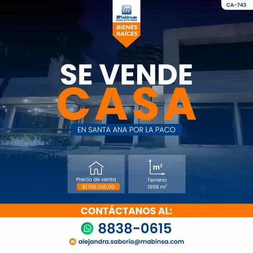 CA-742   CASA EN SANTA ANA POR LA PACO