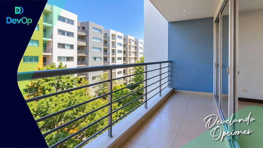  Apartamento de 3 habitaciones con balcón en Condominio Oasis –