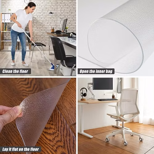 TAPETE VINILICO PVC PARA SILLA ESCRITORIO - Imagen 5