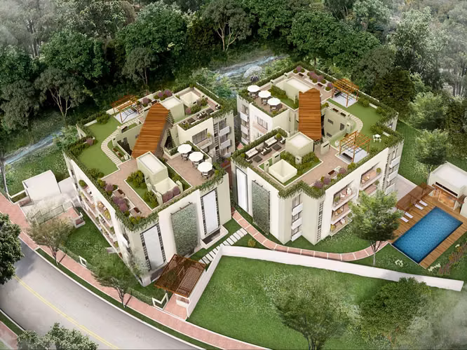 VENTA DE APARTAMENTOS NUEVOS-RIO ORO, SANTA ANA. - Imagen 12