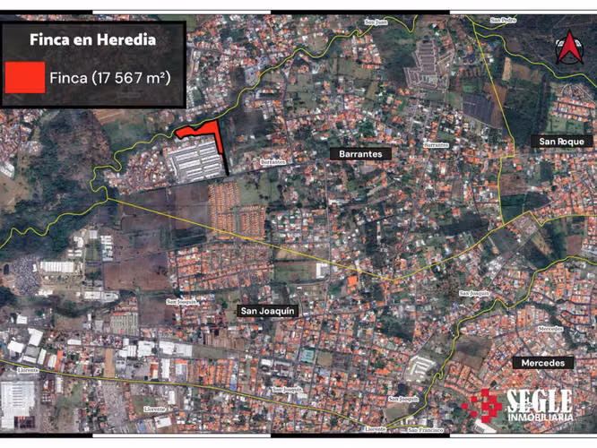 Venta de terreno en San Joaquín de Flores, Heredia.