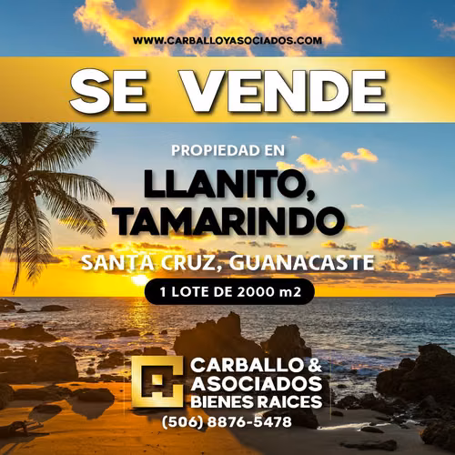 Oportunidad en Tamarindo – Lote de 2000 m² en El Llanito
