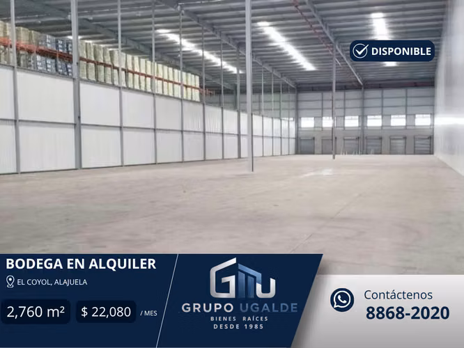 Bodega en Alquiler | Coyol, Alajuela - Imagen 1