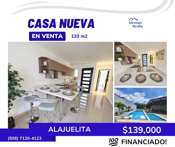 Estrená tu hogar! Entrega inmediata, 100% financiadas, Condominio Veredas, Alajuelita