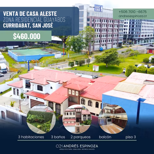 AE ARQUITECTURA | HOUSE FOR SALE IN GUAYABOS, CURRIDABAT  AE 1241