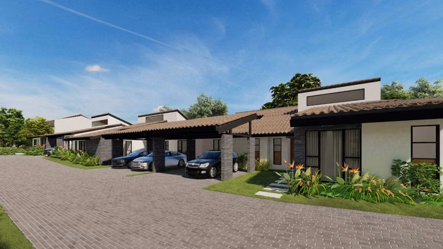 Casas en condominio Hacienda Los Reyes 3 habitaciones Guácima