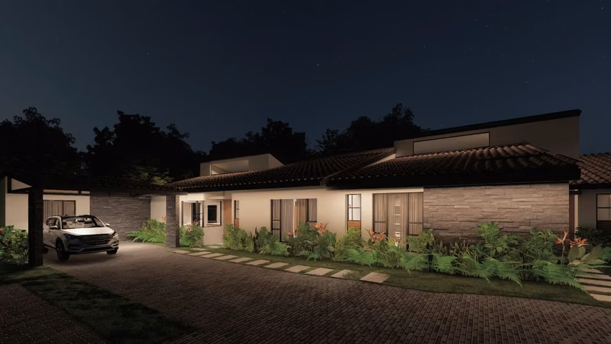 Casas en condominio Hacienda Los Reyes 3 habitaciones Guácima