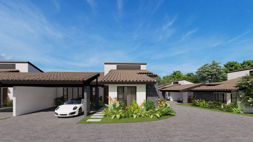 Casas en condominio Hacienda Los Reyes 3 habitaciones Guácima