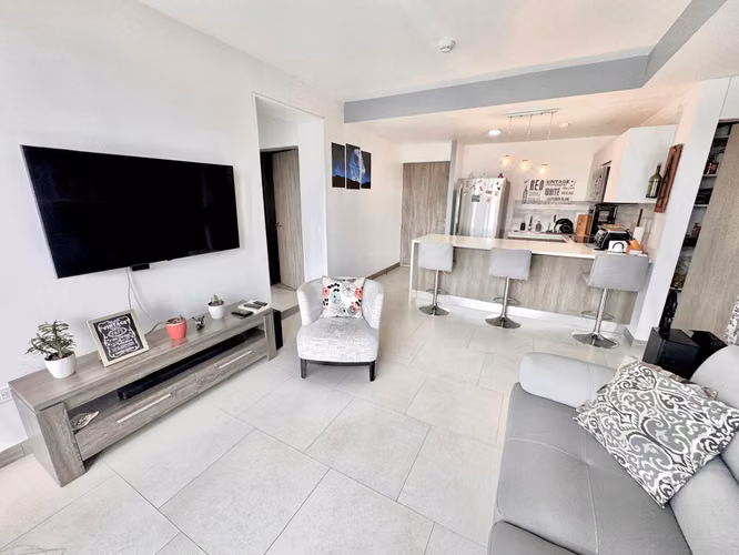 VENTA DE APARTAMENTO EN  ESCAZÚ EN CONDOMINIO CAIA NEGOCIABLE - 2/2/2 Más línea blanca