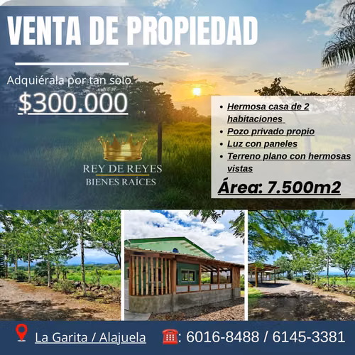 VENTA DE PROPIEDAD EN LA GARITA DE ALAJUELA- COSTA RICA - Imagen 1