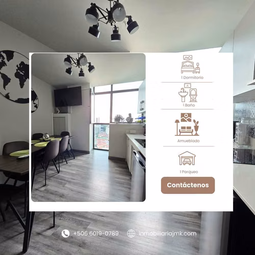 Apartamento amueblado con Parqueo Cosmopolitan Tower - Imagen 4