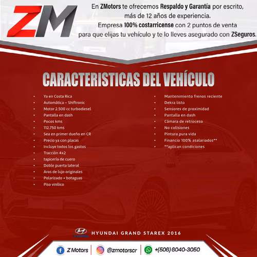 HYUNDAI GRAND STAREX 2016